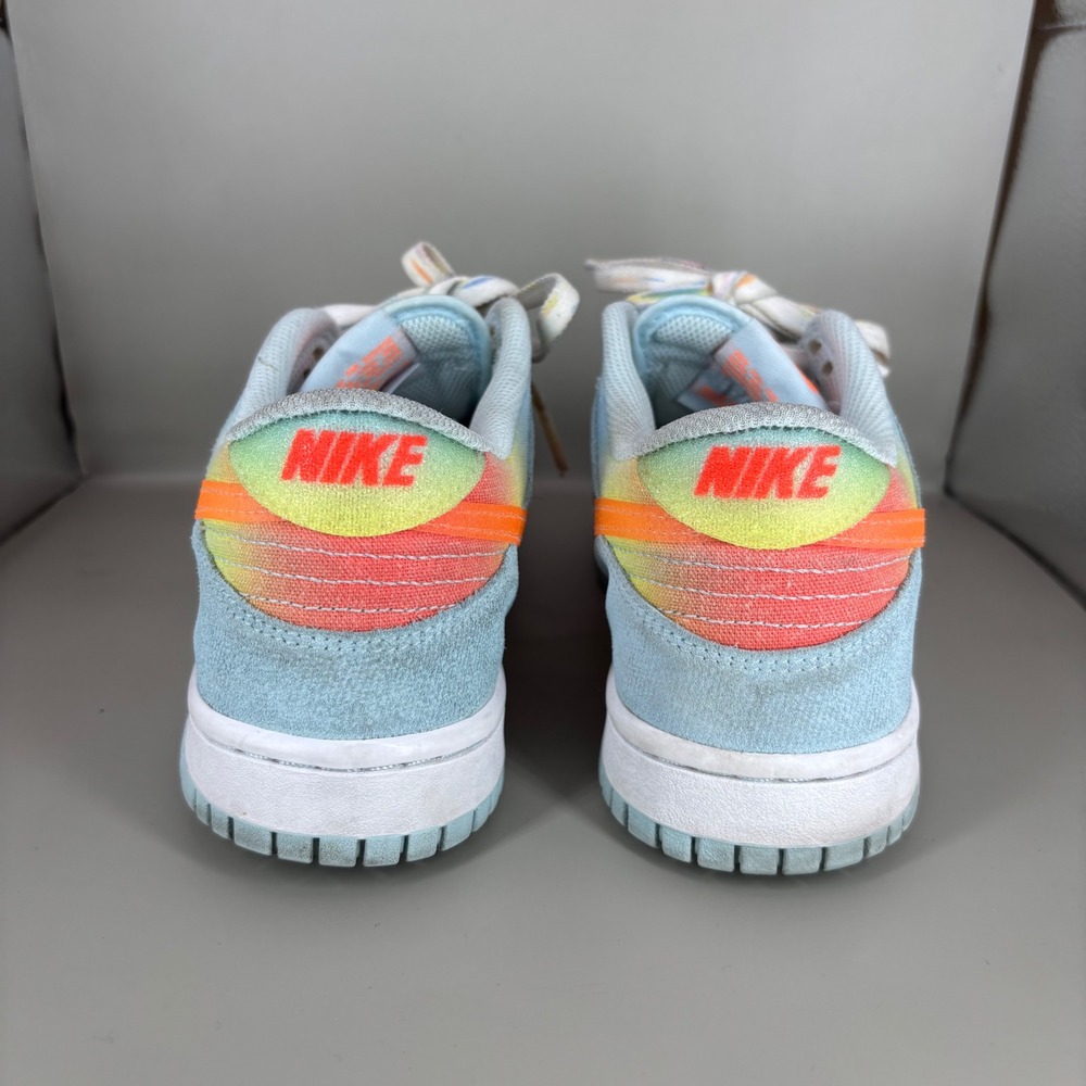 Nike Dunk Low Sun-Bleached Rainbow Blue Orange‎ Multi Color HF4797-474 Mens 7Y - Picture 4 of 7
